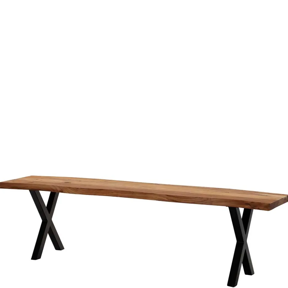 Esstischbank mit X-Beinen - Rajavo