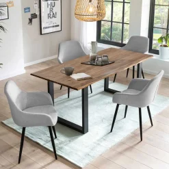 Esstischgruppe im Modernen Wohnstil - Nikoba (fünfteilig)