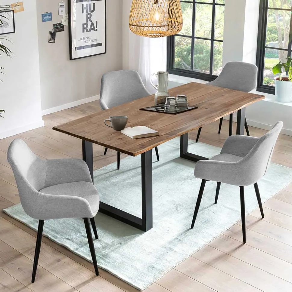 Esstischgruppe im Modernen Wohnstil - Nikoba (fünfteilig)