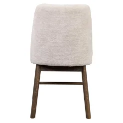 Esstischgruppe in Eiche Dunkel & Beige - Relencia (siebenteilig)