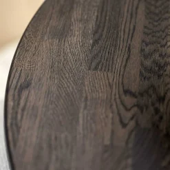 Esstischgruppe in Eiche Dunkel & Beige - Relencia (siebenteilig)