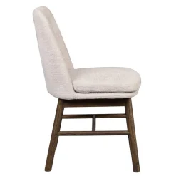 Esstischgruppe in Eiche Dunkel & Beige - Relencia (siebenteilig)