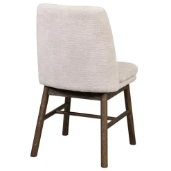 Esstischgruppe in Eiche Dunkel & Beige - Relencia (siebenteilig)