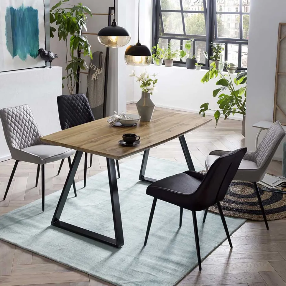 Esstischgruppe inklusive vier Stühlen - Redonde (fünfteilig)