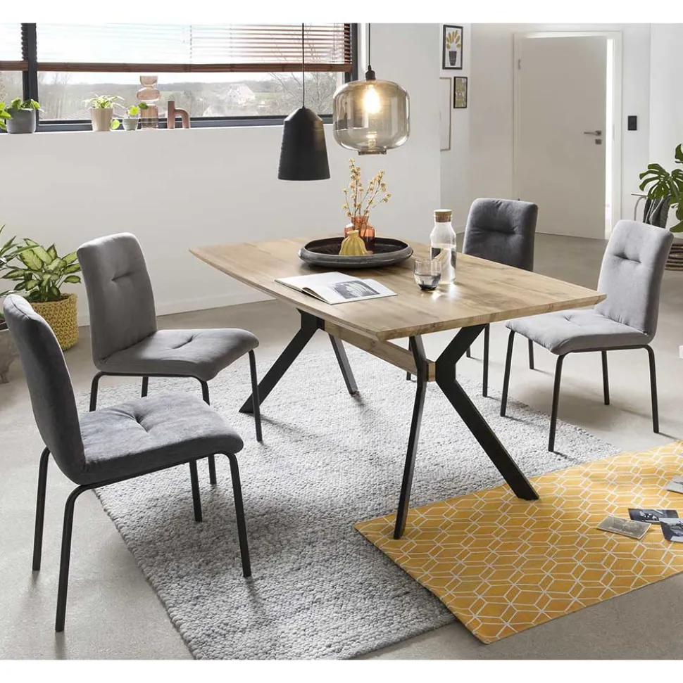 Esstischgruppe mit 4 Polsterstühlen - Yucata (fünfteilig)