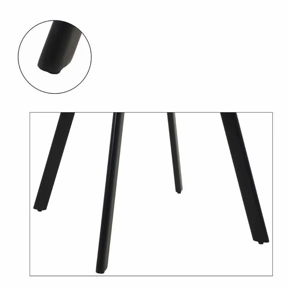 Esstischgruppe mit vier Sitzplätzen - Jaswinda (fünfteilig)