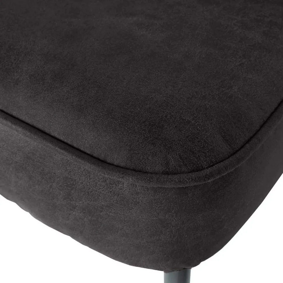 Esstischsofa aus Recyclingleder und Metall - Marietta