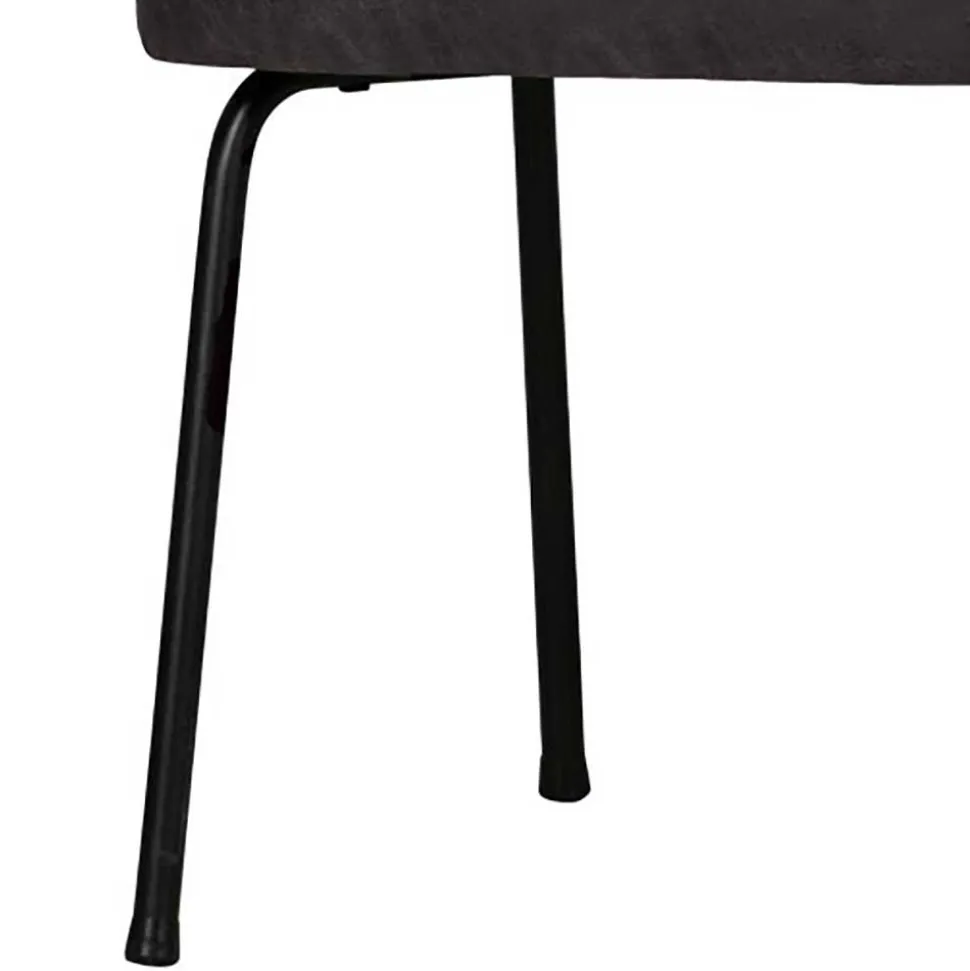 Esstischsofa aus Recyclingleder und Metall - Marietta