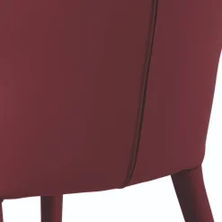 Esstisch-Stühle in Dunkelrot Bordeaux - Eleonora (2er Set)