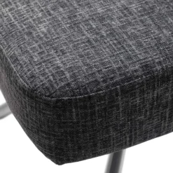 Esstischstuhl mit Federkern in Anthrazit - Marile (2er Set)