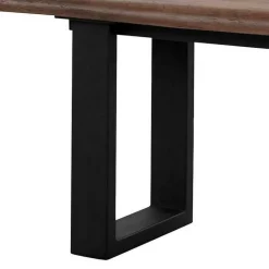 Esszimmer Bank in Holzoptik & Schwarz - Kwin