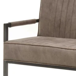 Esszimmer Bank in Taupe Microfaser - Runian