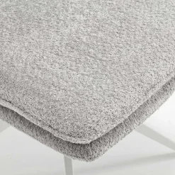 Esszimmer Drehstühle in Grau Boucle - Topra (2er Set)