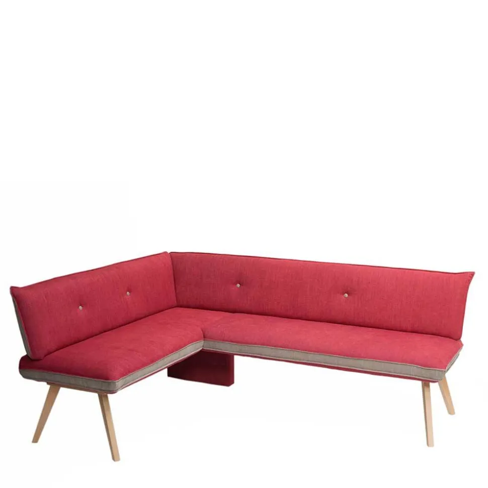 Esszimmer Eckbank in Rot mit Beige - Laudion