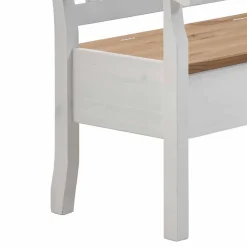 Esszimmer Eckbank Lugon aus Kiefer Weiß massiv