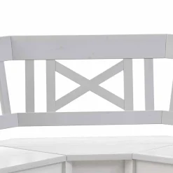 Esszimmer Eckbank Onesti in Weiß Kiefer massiv
