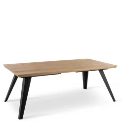 Esszimmer Esstisch in Eiche & Schwarz - Yolfa