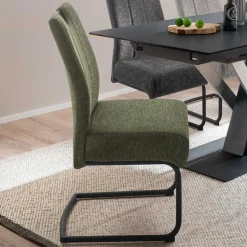 Esszimmer Freischwinger mit Federkern - Surci (2er Set)