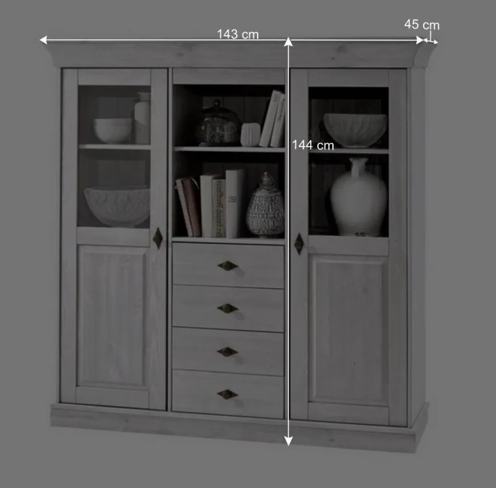 Esszimmer Highboard Sibiuta im Landhausstil