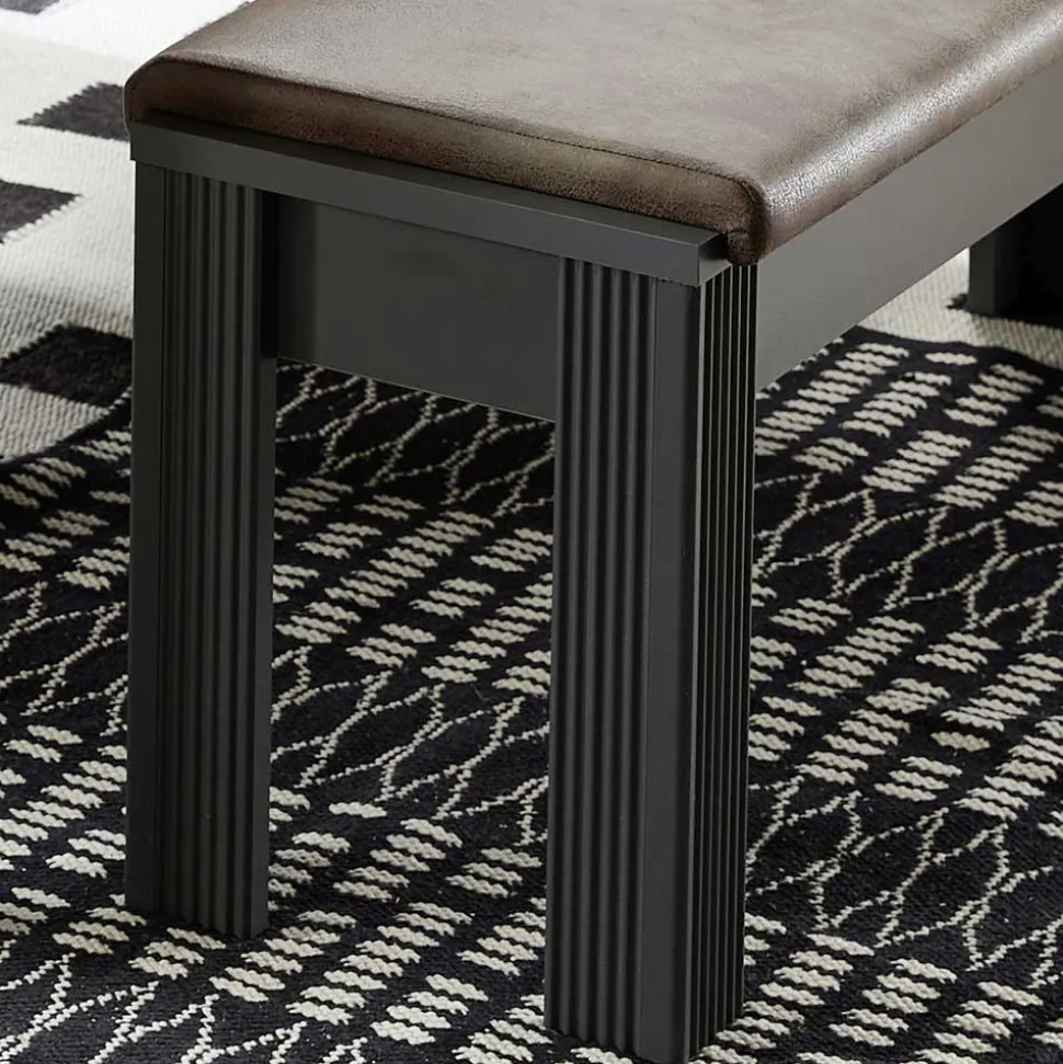 Esszimmer Landhaus Bank in Dunkelgrau - Thumbs