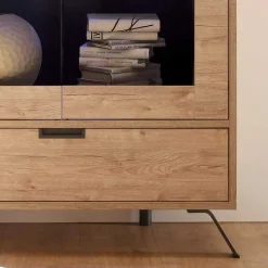 Esszimmer Möbel Set in Eiche - Rodonda (dreiteilig)