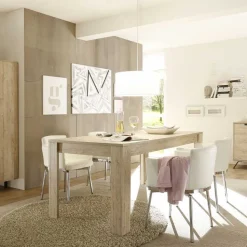 Esszimmer Möbel Set in Eiche - Rodonda (dreiteilig)