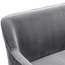 Esszimmer Polsterbank in Grau mit Schwarz - Setta