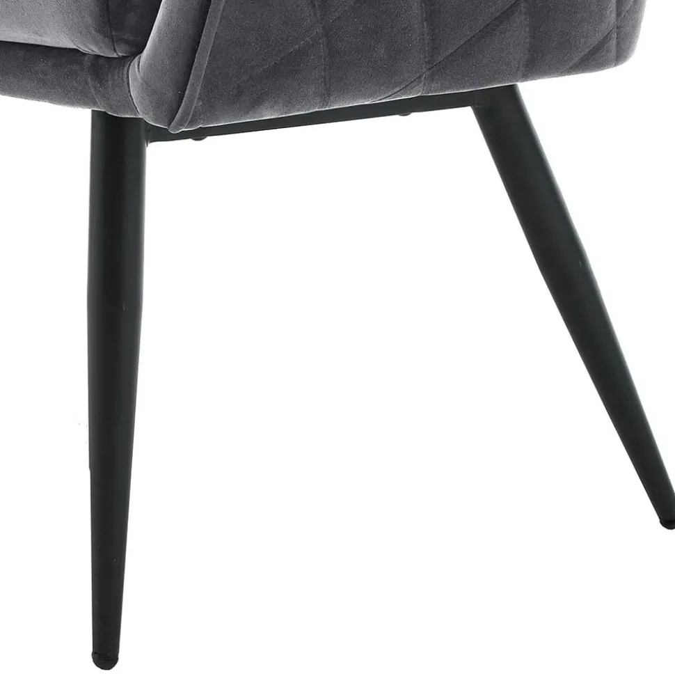 Esszimmer Polsterbank in Grau mit Schwarz - Setta