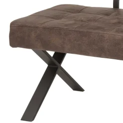 Esszimmer Sitzbank Laticio in Braun Microfaser