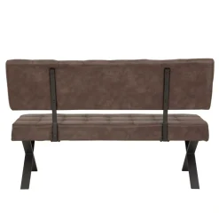 Esszimmer Sitzbank Laticio in Braun Microfaser