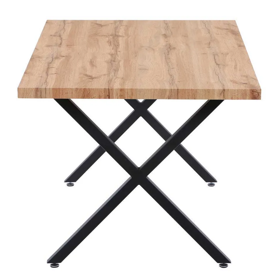 Esszimmer Sitzgruppe im Skandi Design - Grooves (fünfteilig)