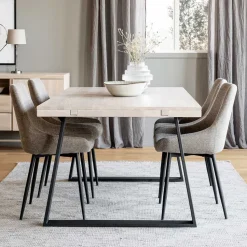 Esszimmer Sitzgruppe inklusive vier Stühle - Fuxiata (fünfteilig)