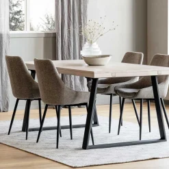 Esszimmer Sitzgruppe inklusive vier Stühle - Fuxiata (fünfteilig)