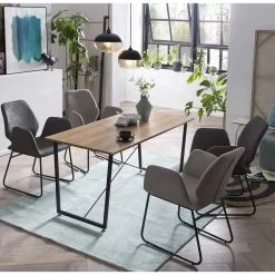 Esszimmer Sitzgruppe mit Armlehnstühlen - Ninjos (fünfteilig)