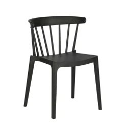 Esszimmer Stapelstuhl in Schwarz - Excellenta (2er Set)