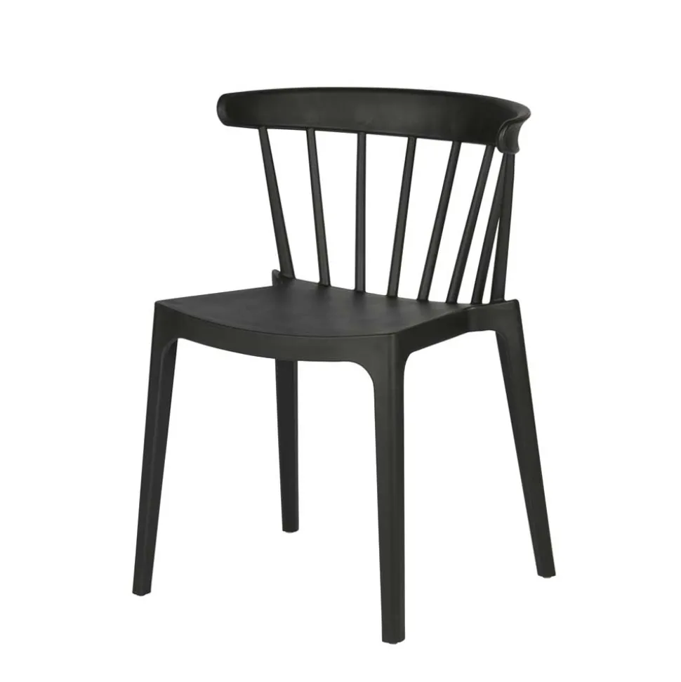 Esszimmer Stapelstuhl in Schwarz - Excellenta (2er Set)