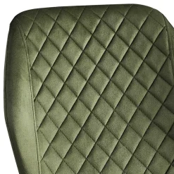 Esszimmer Stuhlset in Dunkelgrün - Yalley (4er Set)