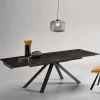 Esszimmer Tisch mit Sinterstein Platte verlängerbar - Paulo