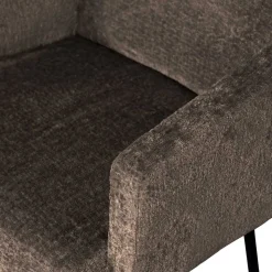 Esszimmer Tischsessel in Graubraun Stoff - Davos (2er Set)