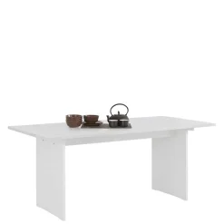 Esszimmer Wangentisch in Weiß lasiert - Vagniu