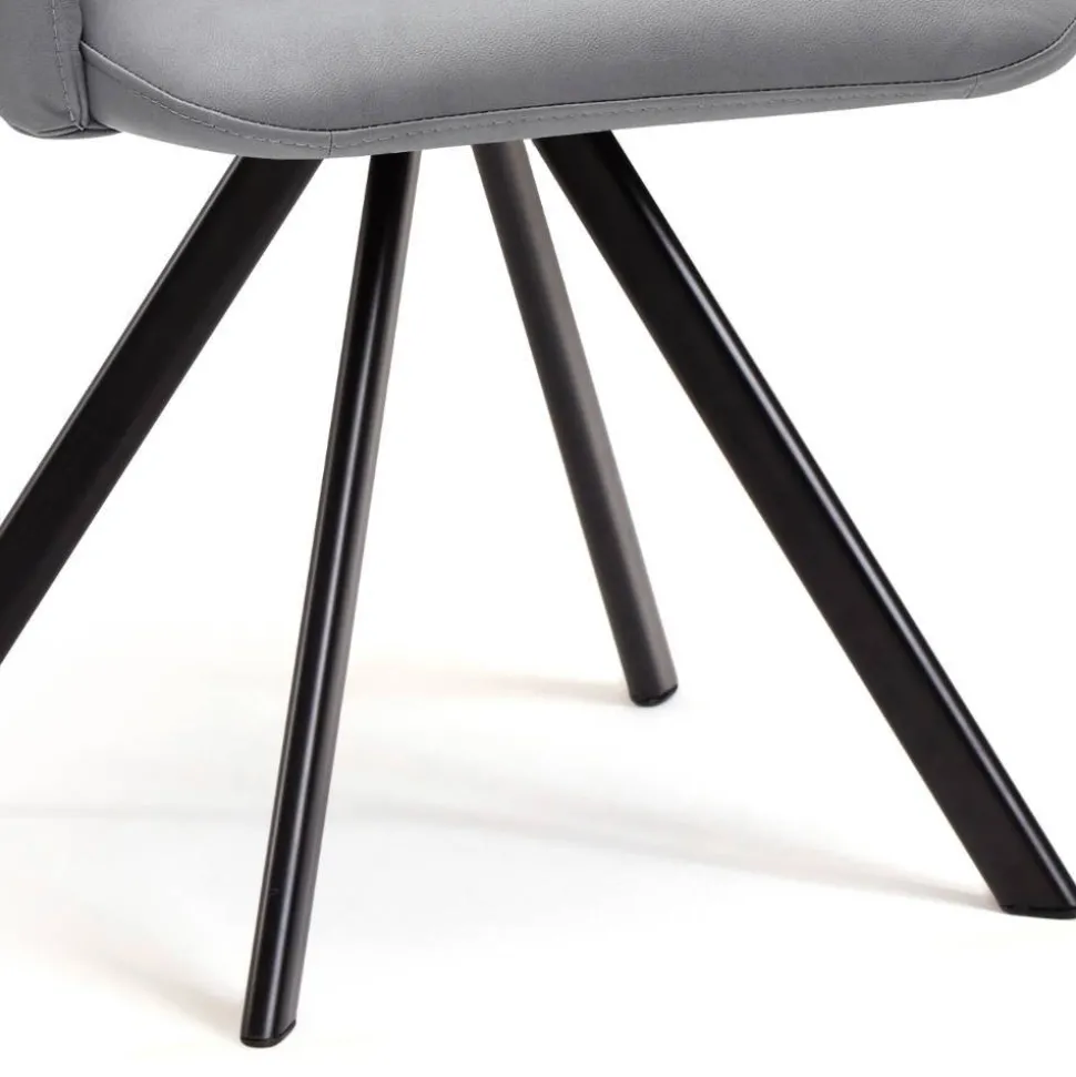 Esszimmer-Armlehnenstuhl in Hellgrau - Vanimarias