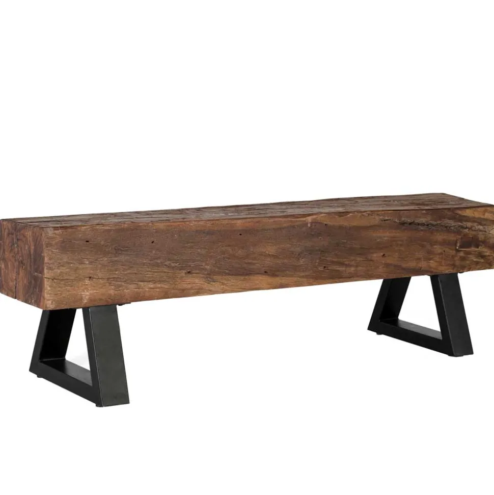 Esszimmerbank aus Recyclingholz Balken - Evinele