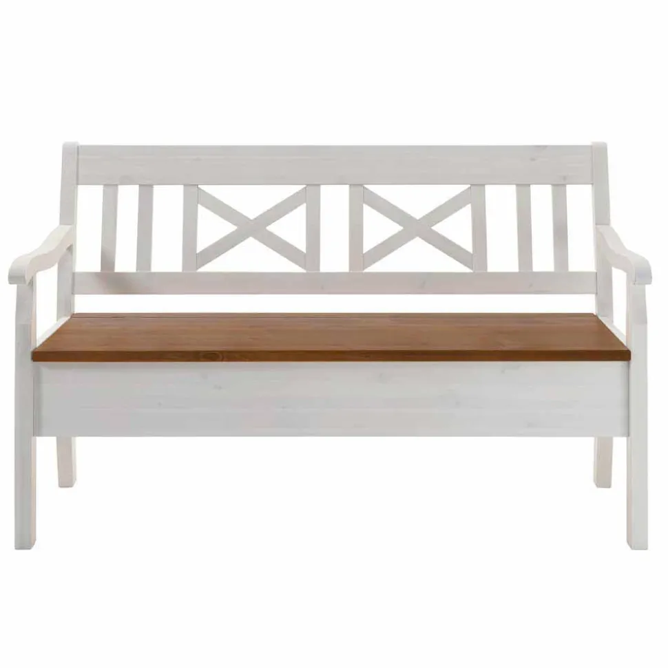 Esszimmerbank Barlad mit Armlehnen und Truhe