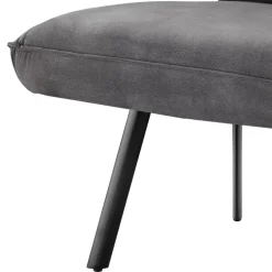 Esszimmerbank in Dunkelgrau Microfaser - Aturin