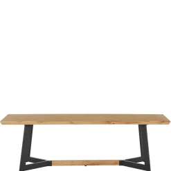 Esszimmerbank in Eiche Optik mit Schwarz - Yasmina