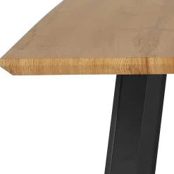 Esszimmerbank in Eiche Optik mit Schwarz - Yasmina