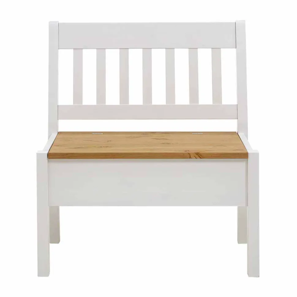 Esszimmerbank Molzau in Weiß Kiefer massiv