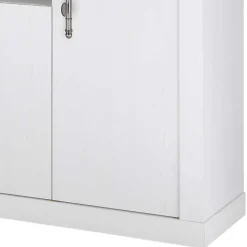 Esszimmereinrichtung in weißer Holzoptik Pinie - Liancos (dreiteilig)