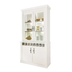 Esszimmereinrichtung in weißer Holzoptik Pinie - Liancos (dreiteilig)