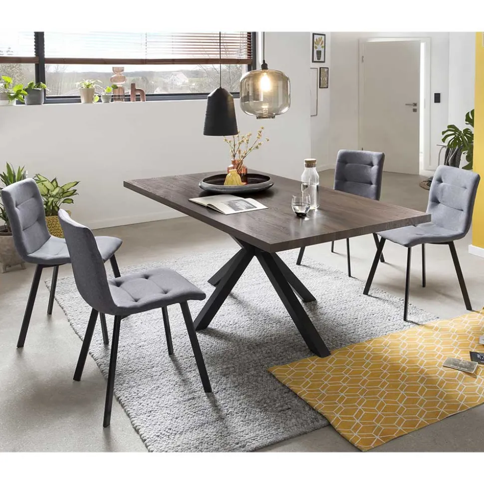 Esszimmergarnitur mit vier Sitzplätzen - Lacrunia (fünfteilig)